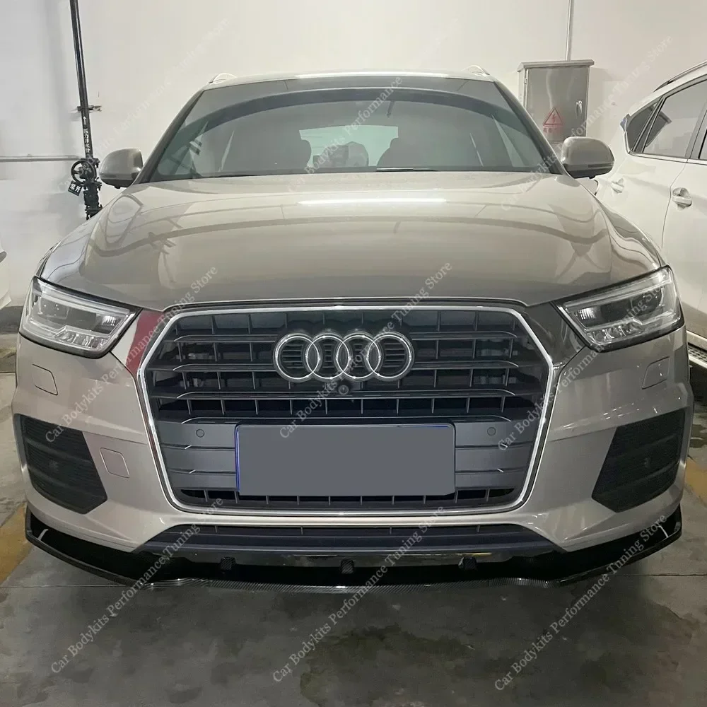 

For Audi Q3 8U Car Front Bumper Lip Spoiler Splitter Diffuser Retrofit Q3 MK1 Facelift 1.4 2.0 TFSI TDI 2015-2018 Bodykit Tuning