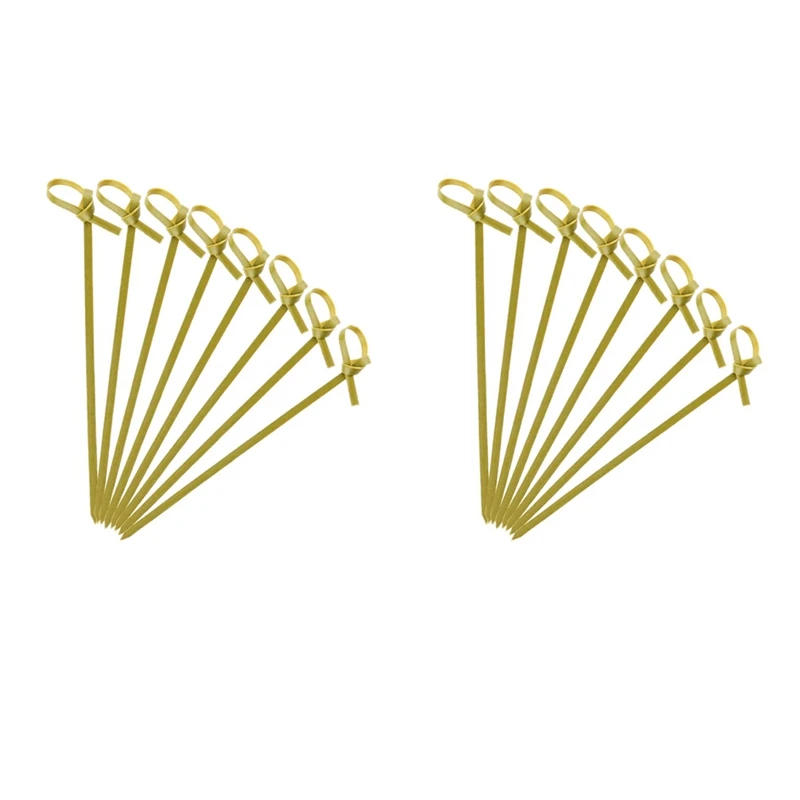 

600 Knotted Bamboo Skewers Cocktail Sticks Party Tableware Cocktail Toothpicks