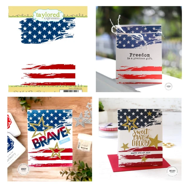 Because of the Brave Stencil for Wood American Flags, Metal Router