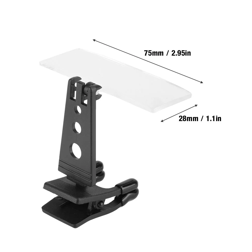 Magnifying glass Clip on Magnifier 1.5x 2.5x 3.5x Magnification Plastic Case Clip on Glasses Type Magnifier