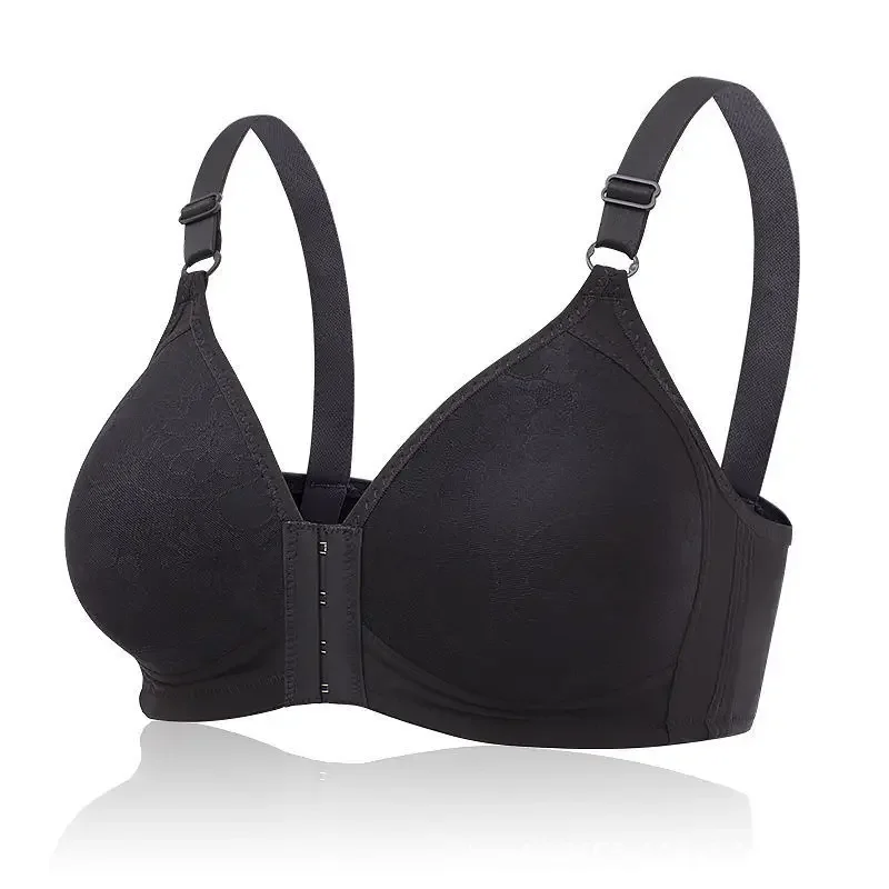 Women's Front-closure Thin Underwear Underwire-free Gathering Breathable Traditional Sports Bra