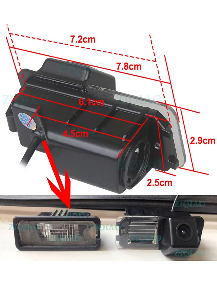 Rear Camera Rear View Camera Front And Rear Cameras ZIQIAO HD Rear View Camera HS051 For VW CC Golf 6 2010-2012 Polo Hatchback Magotan 2011-2013