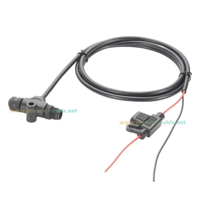Marine Grade NMEA 2000-Stromkabel mit Sicherung, wasserdicht, IP67 M12 N2K Power Backbone-Kabel für Lowrance Simrad B&G Navico Garmin – Detail 2