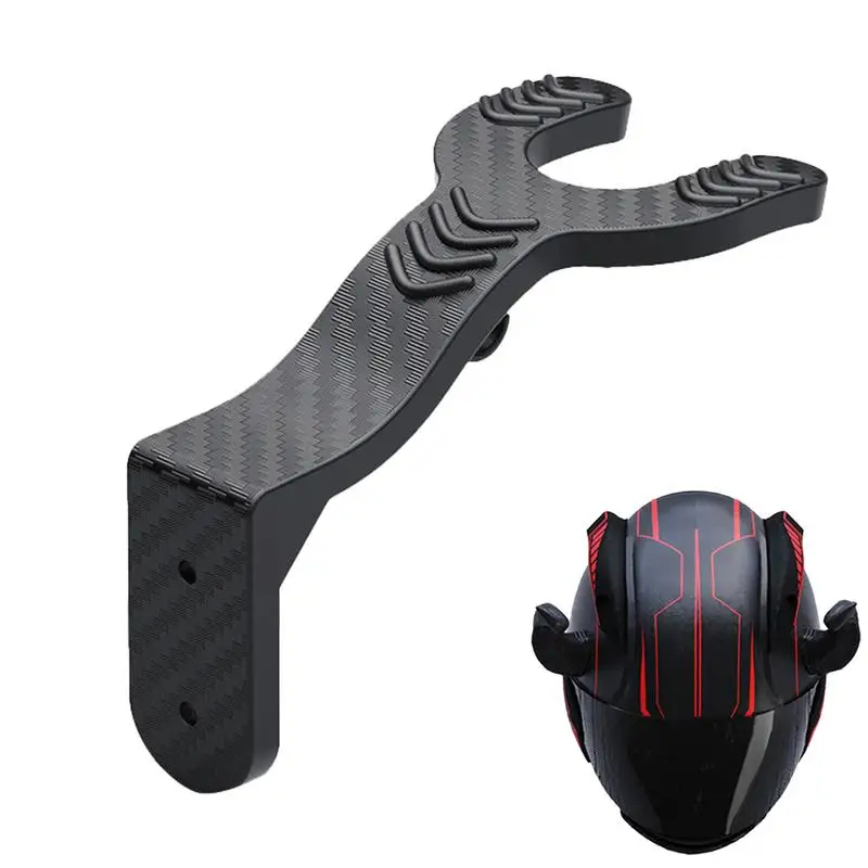 Motorcycle Helmet Holder Wall Mount Head Gear Hanger ABS Bicycle Hat Rack Motorcycle Caps Wall Organizer Rack Key hook