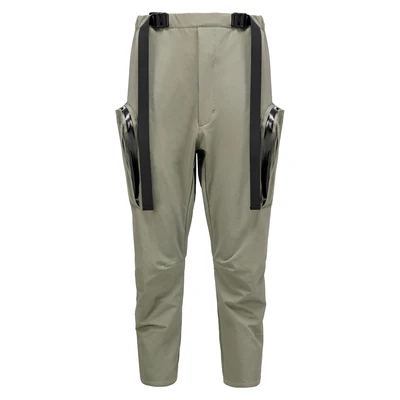 Ninja warning 22ss Wide half drop crotch cargo pants versatile