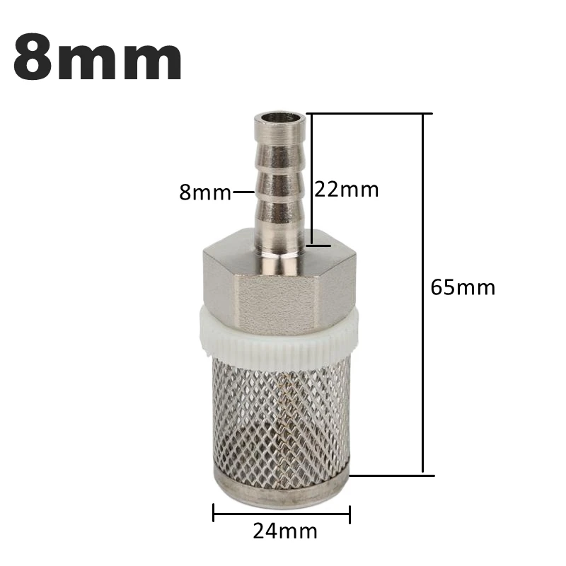 8~20mm Hose Filter Stainless Steel Mesh Strainer Filter Irrigation Car Washing Aquarium Fish Tank Water Pump Filtering 6