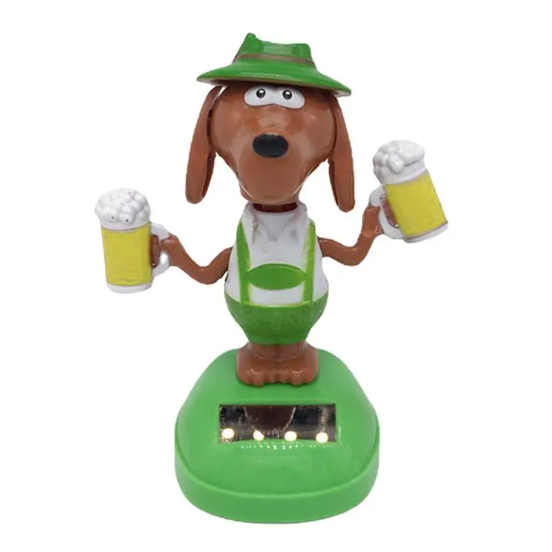 

Solar Bobblehead Figures Cute Solar Powered Dancing Toys Dog Bobble Shaking Head Doll Car Dashboard Solar Powered Dancing