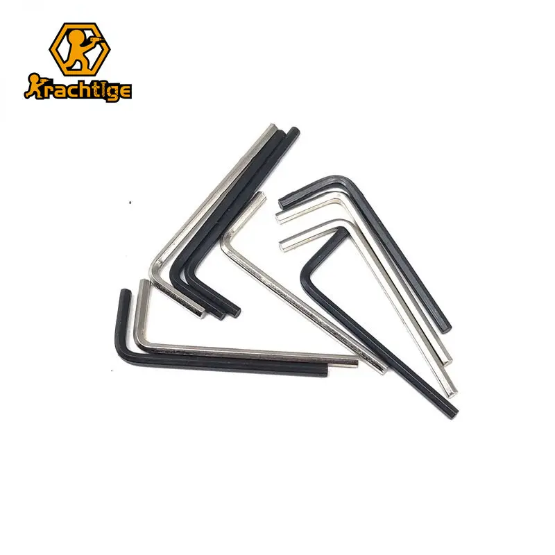 Krachtige 10pcs 50mm Wrench Hex 2.5mm M2.5 Mini L Type Wrench Socket