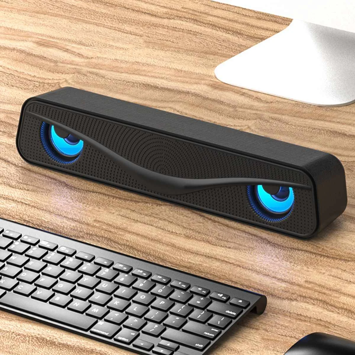 Компьютерные колонки K-C720, Hi-Fi стерео RGB USB Проводная акустическая  система со светодиодсветильник кой для настольного компьютера, телефона,  планшета | AliExpress