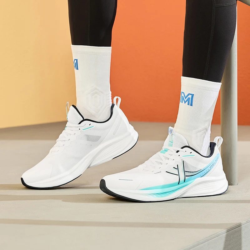 Xtep Five Speed ET Running Shoes For Men Autumn Non-Slip Sports Shoes Trendy Retro Cushioning Sneakers 876319110088