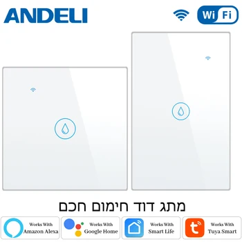 ANDELI-WiFi 스마트 보일러 스위치, 20A 4400w 온수기 스마트 라이프 투야 앱 원격 제어 알렉사 에코 구글 홈 음성 제어