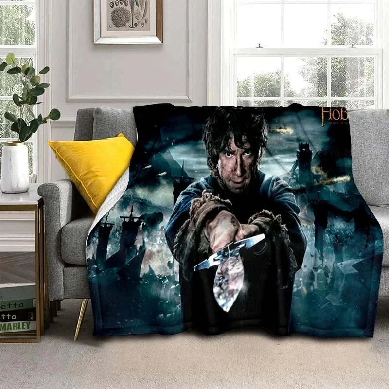 L-Lord of-f the Rings H-Hobbit HD-Decke, weiche Überwurfdecke für Zuhause, Schlafzimmer, Bett, Sofa, Reisen, Büro, solide Decke für Erwachsene – Detail 5