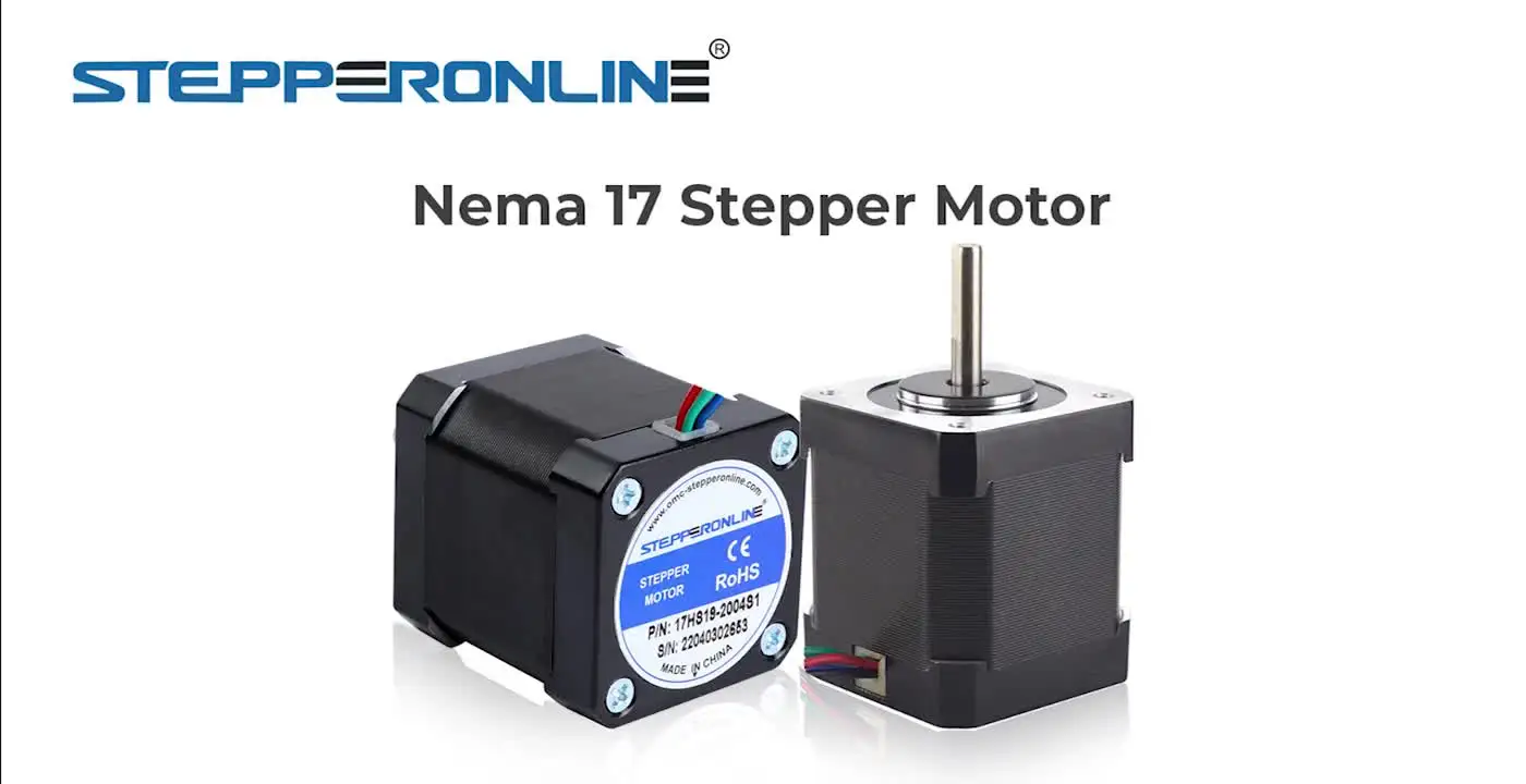 Nema 17 Bipolair 59Ncm(83.55oz.in) 2A 42x48mm 4 Draden met 1m Kabel