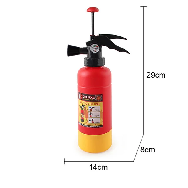 Big Fire Extinguisher Toy Extinguisher Water Guns Outdoor Toys Kids Fireman Cosplay Toy Water Blasters Fireman Cosplay for Kids 6