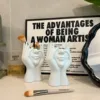 a1PCS Creative Human Body Art Styling Office Supplies Desktop Multifunctional Storage Pen Holder Makeup Brush Holder Decoration 4