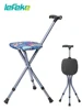 Lefeke Walking Stick with Chair Cane for Older Adult Cruches with Seat Adjustable Lightweight Leg Rehabilitation Mobility Aid 1
