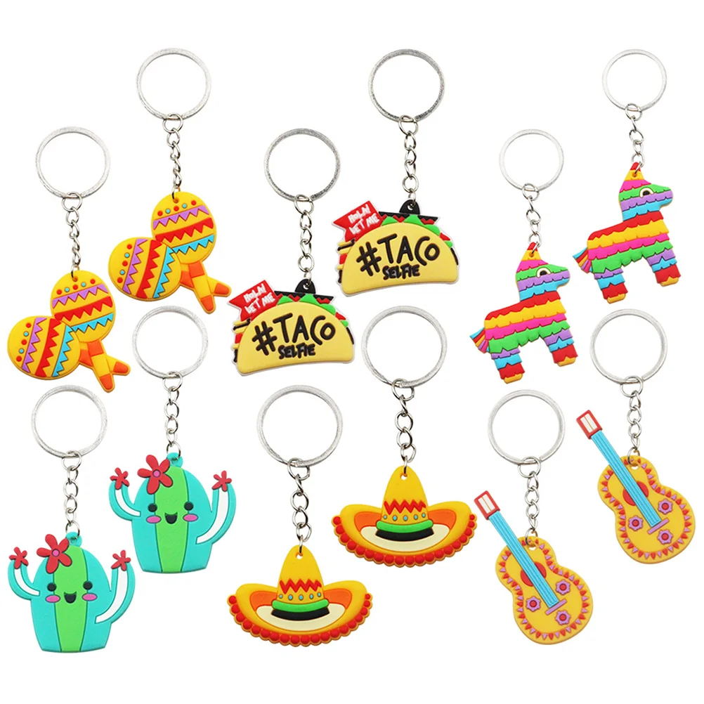 

Delicate Decorations Fiesta Hanging Bag Keychain Halloween Keychain Pendant Key Rings Key Decoration Festival Keyring