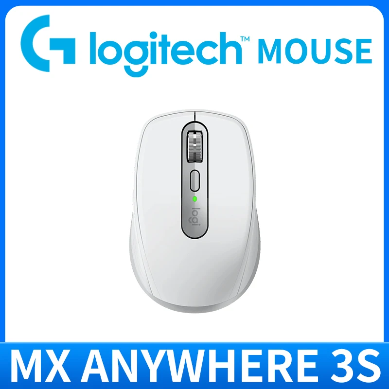 Logitech MX Anywhere 3S Компактна продуктивність Миша Ергономічний дизайн Перезаряджається Швидке прокручування для ноутбука Mac