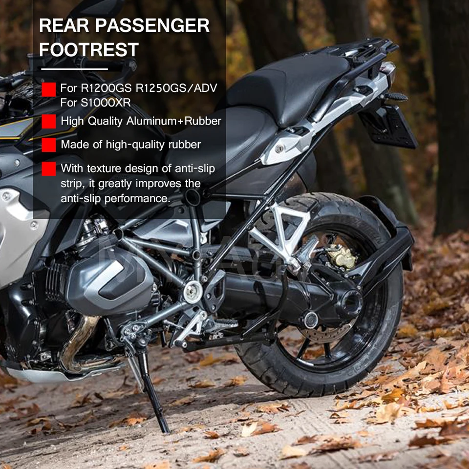 Poggiapiedi In Alluminio Per BMW R1250GS / R1200GS Adventure - Maggiore Grip E Controllo, 2020-2023 - Foto 3