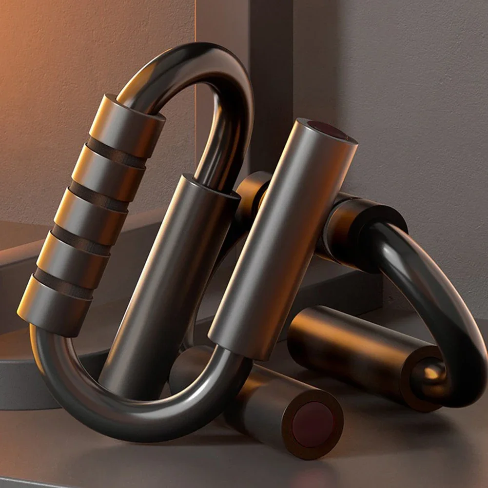 S-Type Push Up Stands Non-Slip Plank Exercise Aid Support Bar Home Gym Equipment for Arm Chest Multi-Function Muscle Training