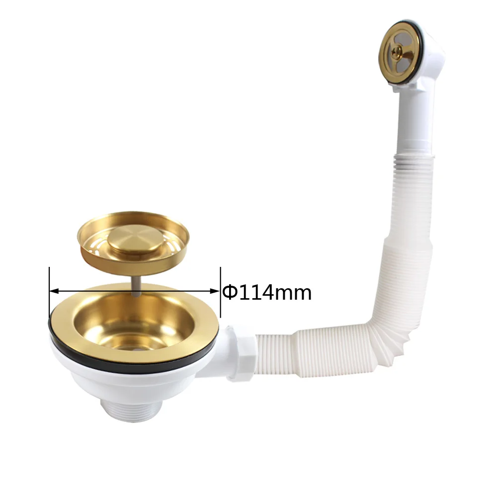Talea Brushed Golden Strainer 11.4CM Basket Strainer for Kitchen Sink Waste Filter xk267c013 sink filter kitchen sink filter sink strainer kitchen sink strainer