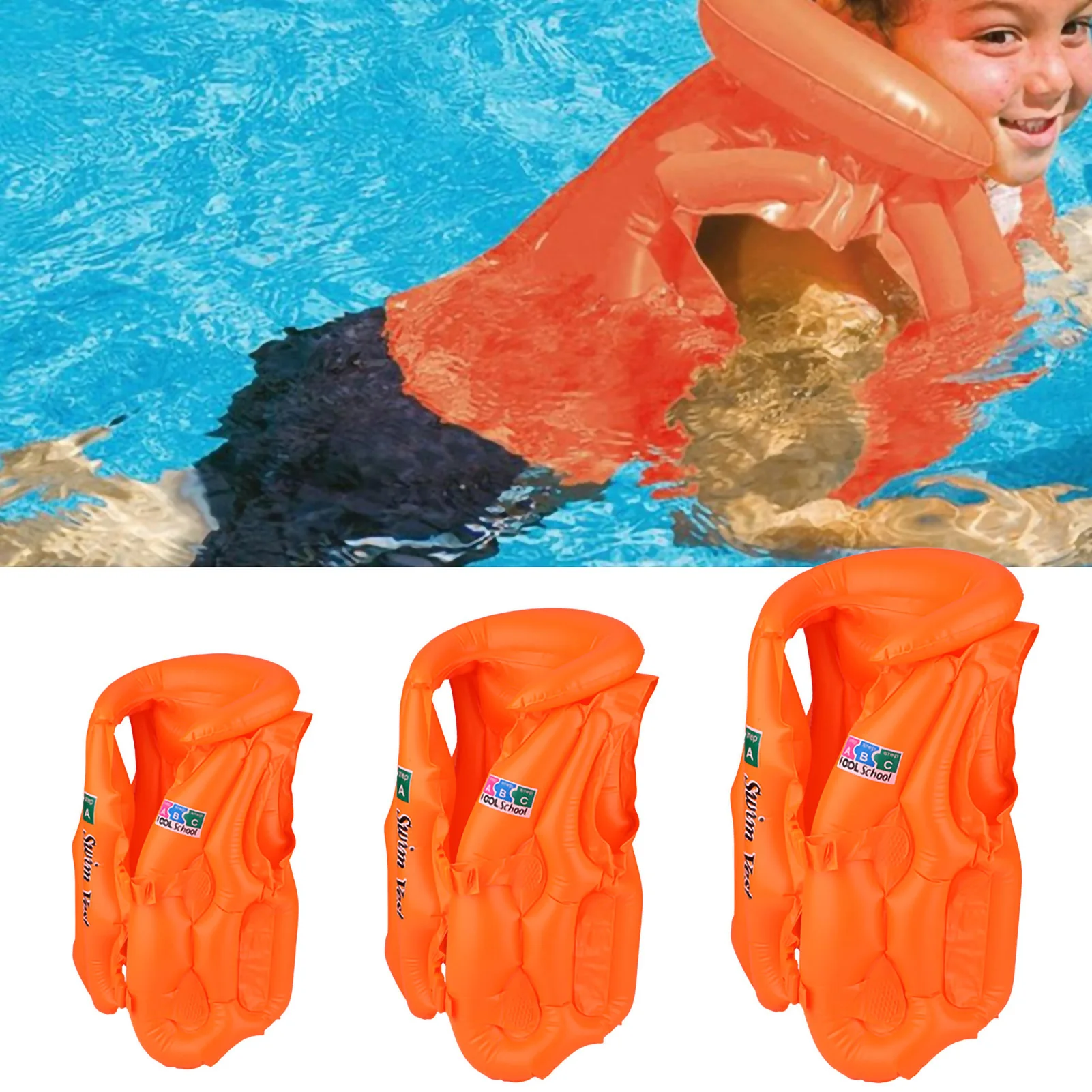 Life Jacket Kids Swimming Safety Jacket Portable Inflatable Life Jacket