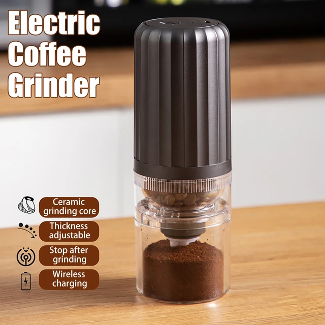 Rechargeable Electric Coffee Grinder Home Cordless Coffee Beans Grinding  Machine Low Temperature Grinding Adjustable Thickness - AliExpress