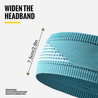 WRELS Sweatband for Men and Women Wide Sweat Band Yoga Band No-Slip Workout Headbands  Wicks Moisture Headband - Image 6