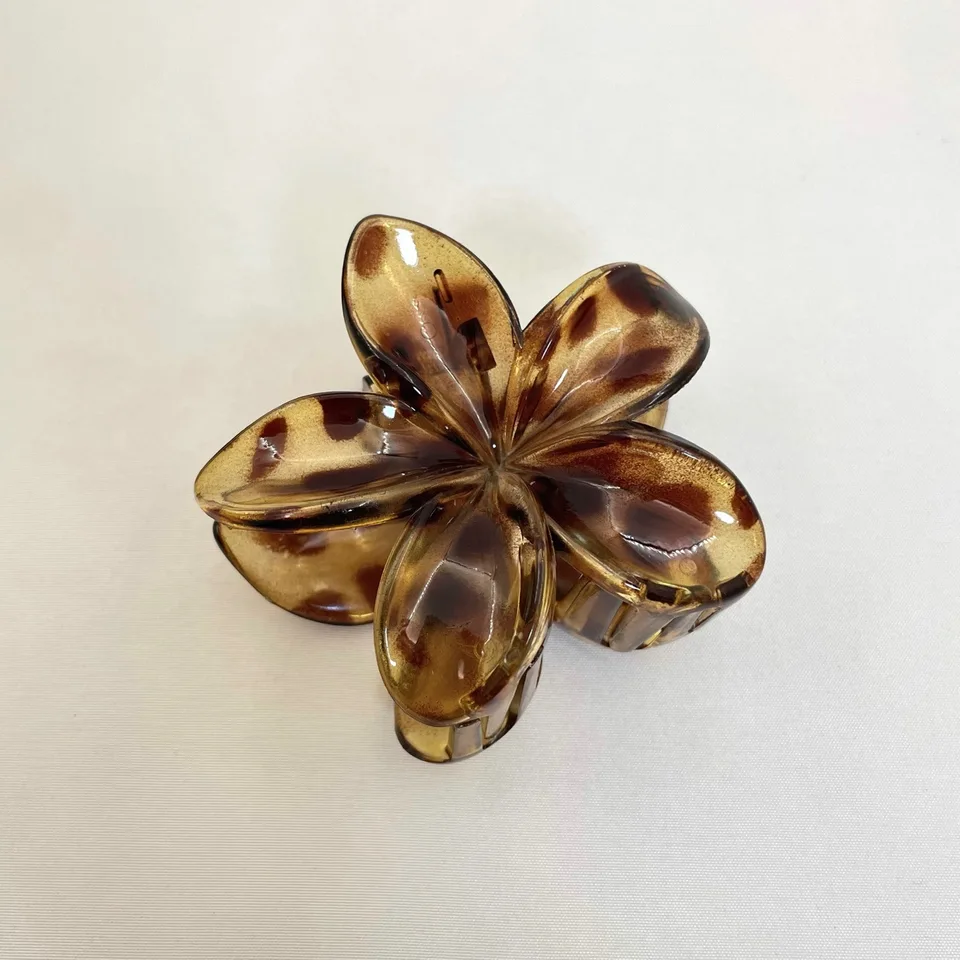 Large Satin Leopard Rose Flower Brooch Pin - Handmade Extra Big Camellia Floral Lapel Pin For Dresses & Suits - View #8