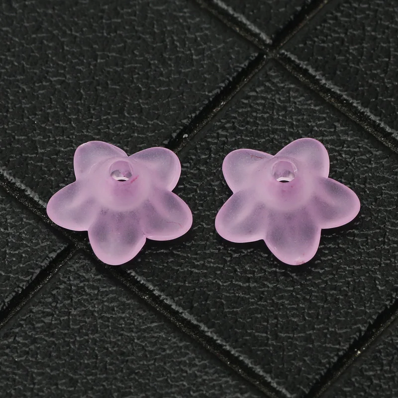 Acquista 50 pezzi/100 pezzi perline acriliche trasparenti fiore di tulipano mughetto per creazione di gioielli collana braccialetto fai da te in Italia a partire da 8.77