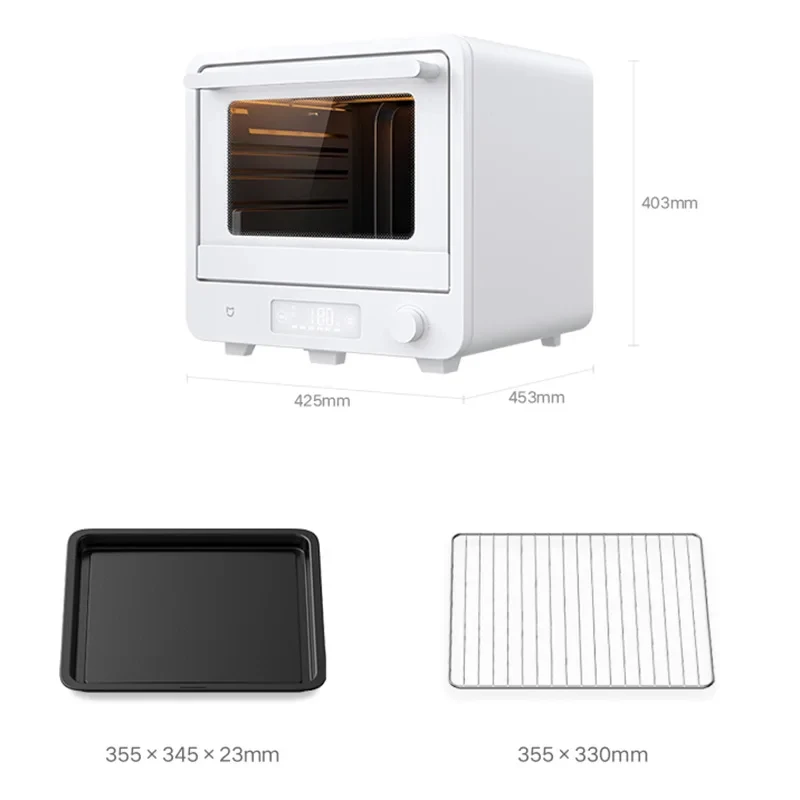 XIAOMI MIJIA Smart Electric Oven 40L Large Capacity Freestanding Temperature Control No Flipping Home Barbecue Enamel Line electric oven