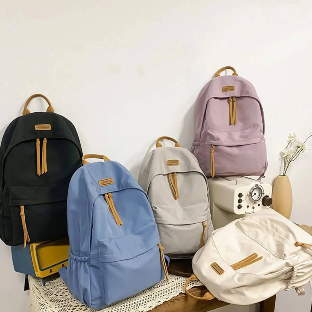 Kawaii 대용량 올매치 배낭, 간단한 보관 가방, 학교 사무용품, 귀여운 문구, 한국어 버전