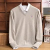 Cashmere Sweater Pullover V-Neck Men's Autumn Winter Cashmere Woollen  Warm Jumper Pull Homme Man Hombres Sweater Plus Size 5XL 1