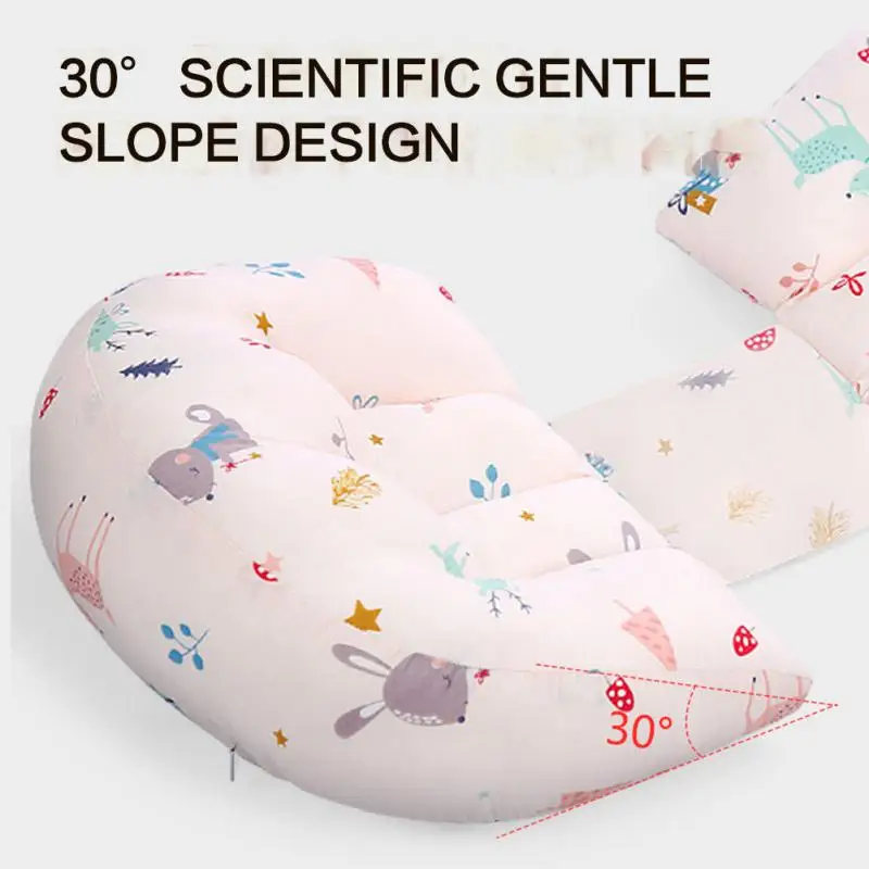 Maternity Pillow Multifunctional Pure Cotton Maternity Accessories Pregnant Womens Pillow Cartoon 56x35cm U-shaped