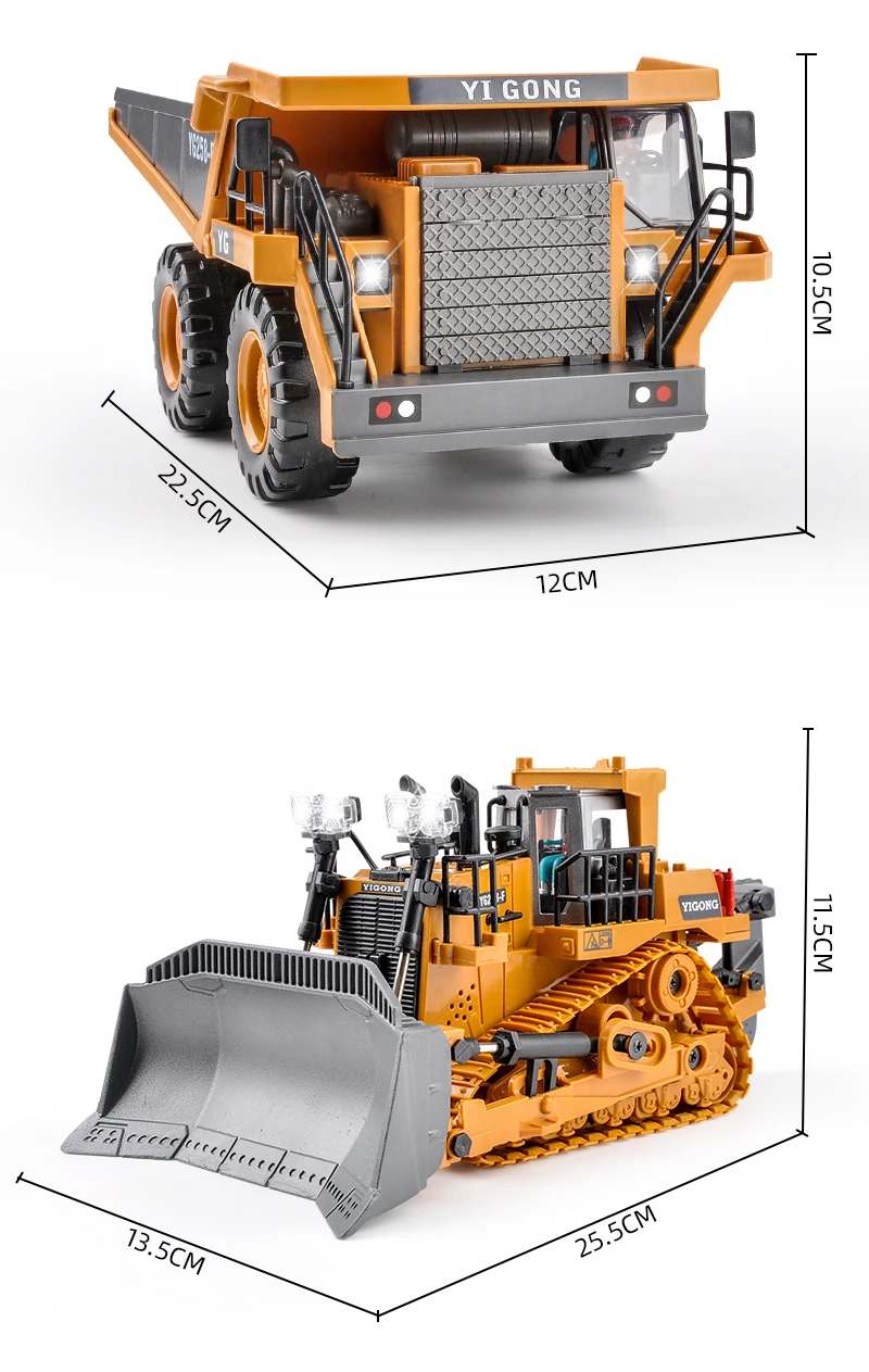 Sae54871db950436688fb09232e30ee67j Kontrola pilot samochodowy Rc koparka ciągnik gąsienicowy wywrotka spychacz urządzenie inżynieryjne elektryczna zabawka dla dzieci prezent dla dzieci