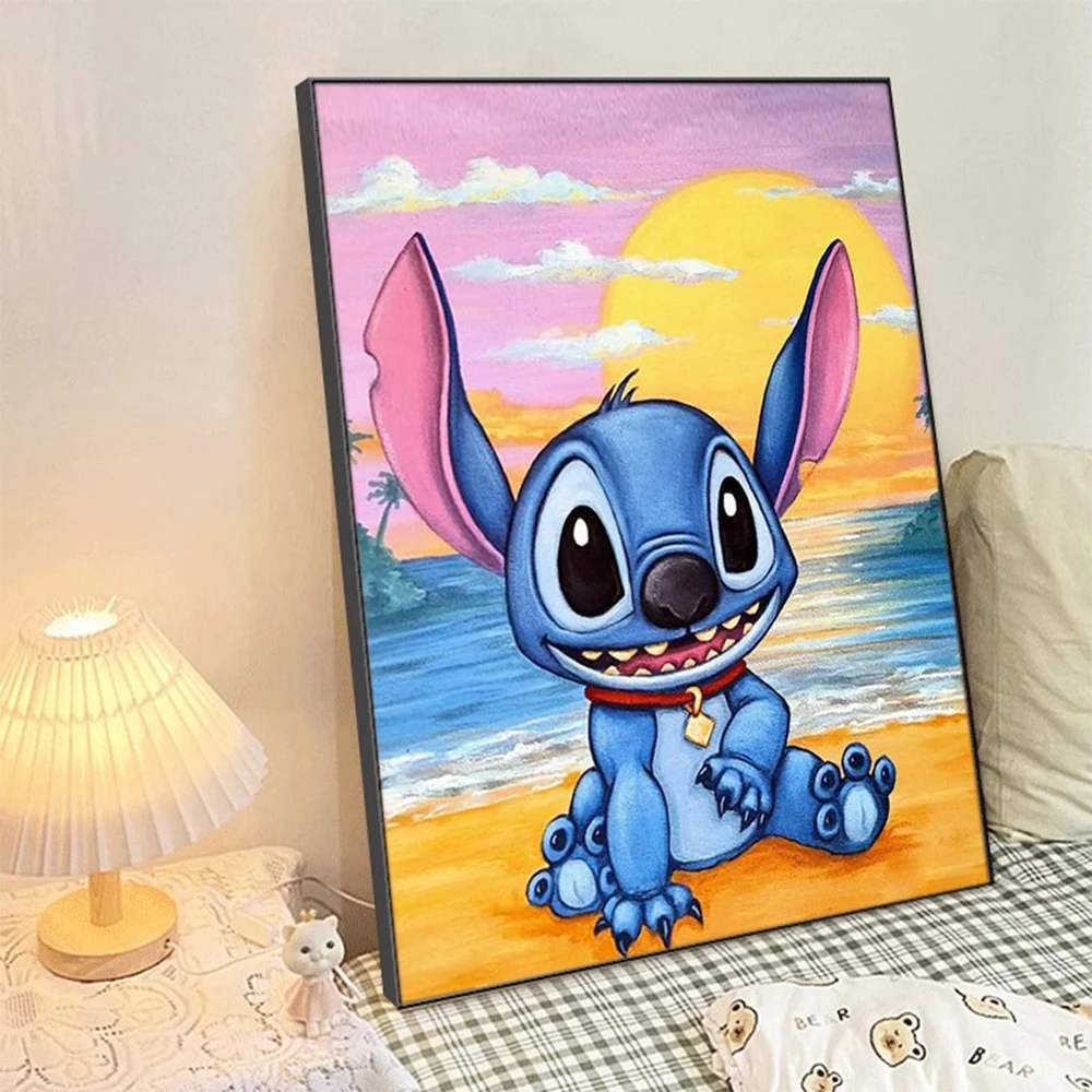 Disney Full Round Fantasy Cartoon Diamond Art Painting Mickey Mouse  Handicraft Embroidery Animal Mosaic Home Decoration Gift