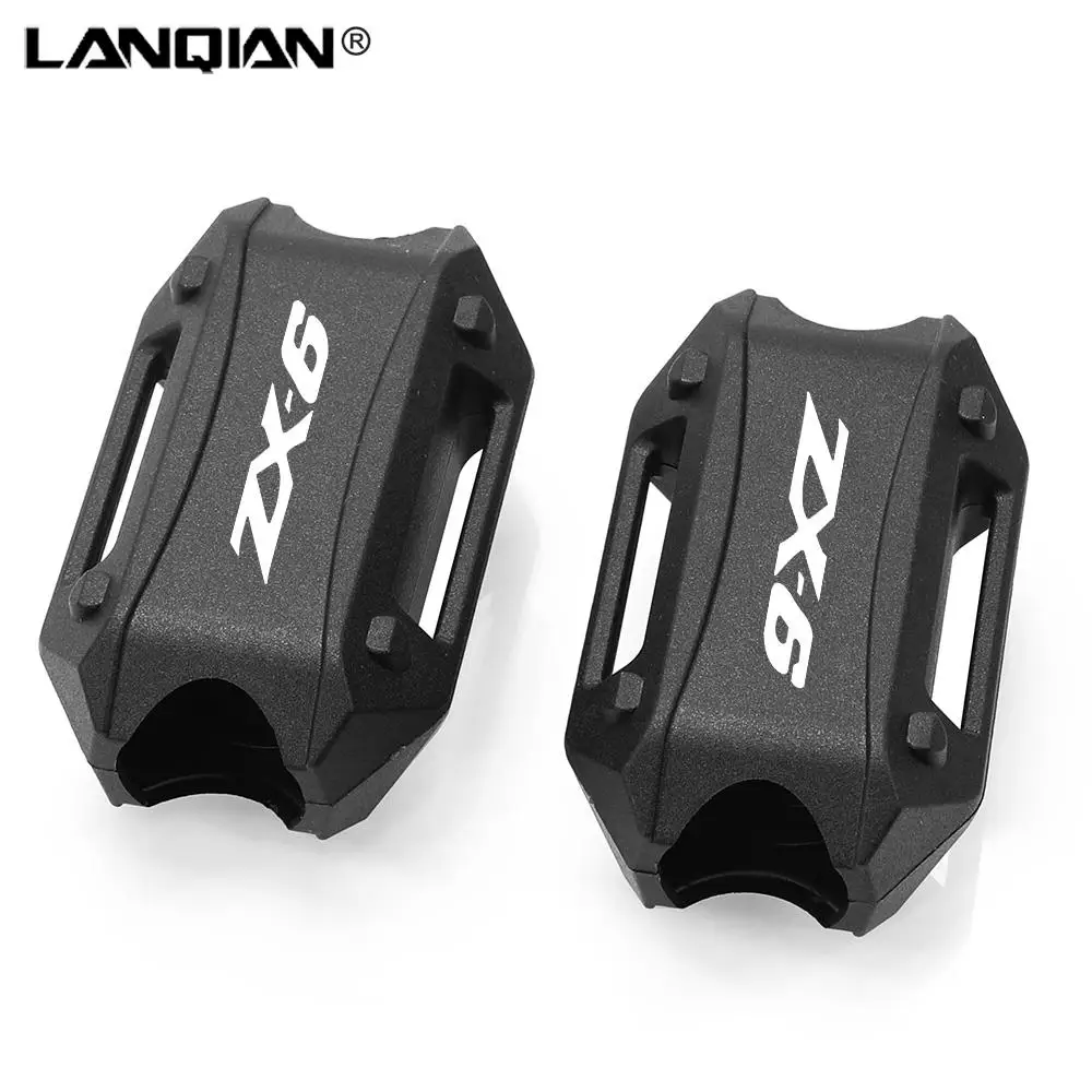 

For KAWASAKI ZX ZX6 ZX6R ZX6RR 2000-2020 Motorcycle Crash Bar Bumper Engine Guard Protection Decorative Block ZX-6 ZX-6R ZX-6RR