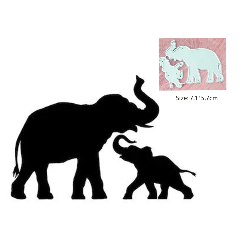 

Metal Cutting Dies Card Making Mould Scrapbooking Animal Elephant Decralation Dies Cut Mold Template for Paper Craft Diy