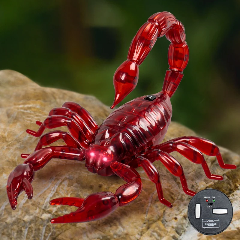 Remote Control Toy Realistic Scorpion Model Rc Animal High Simulation Fake Scorpion Prank Infrared Electric Toys Present Gifts A 3