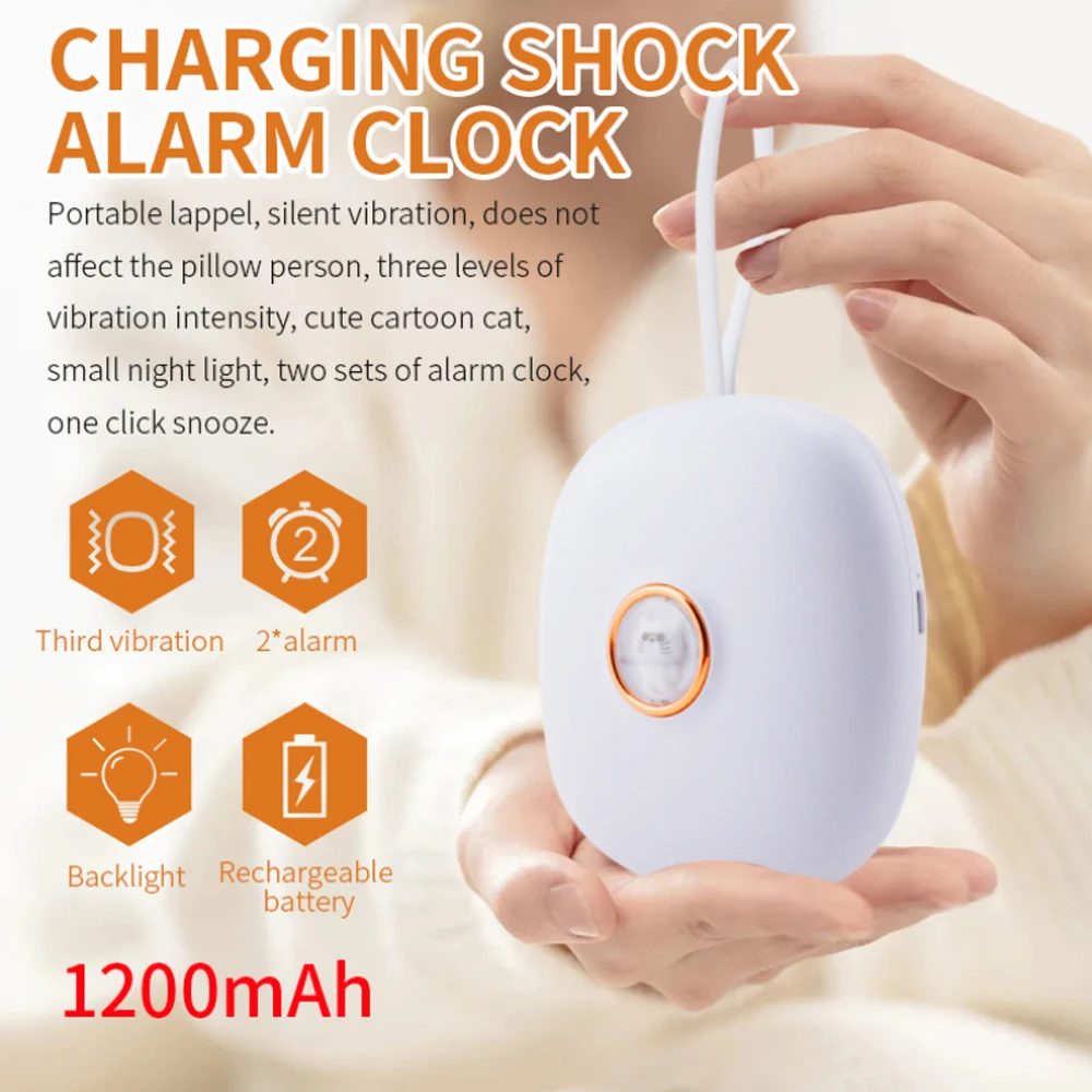 

Charging LED Digital Shock Alarm Clock Electronic Desktop Table Clocks for Home Office Snooze Silent Vibrating Alarm Clock
