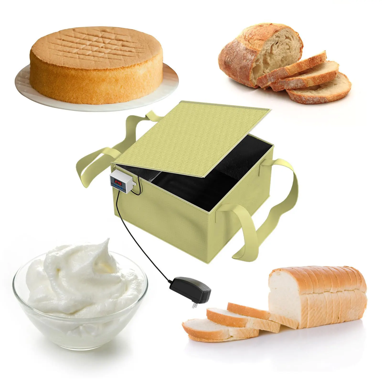 Bread Baking Tools Dough Proofer with Precise Temperature Control Proofing Box for Baking Bread Making