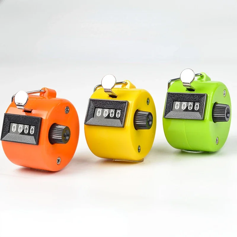 Handheld 4 Digital Tally Counter Mechanical Manual Palm Clicker Number Count Assorted 8 Color