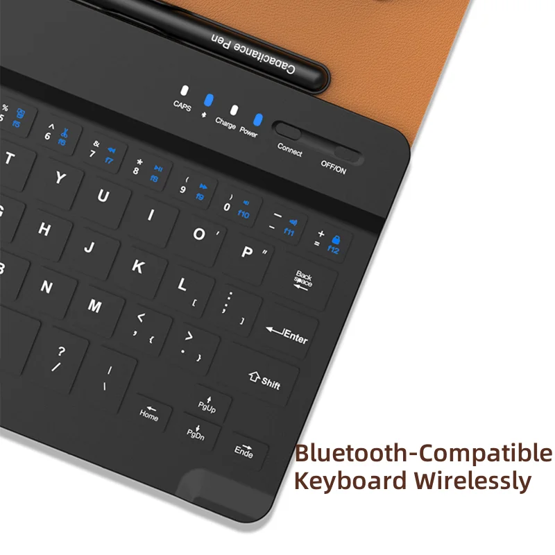 Wireless Keyboard and Mouse For Samsung Galaxy Z Fold 4 3 2 Tab iPad Tablet Bluetooth-compatible Keyboard Rotating Folding Stand