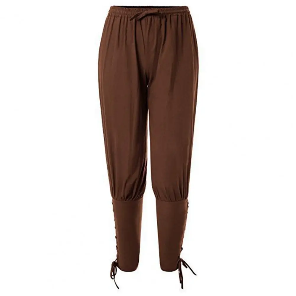 Calças de pirata para homens viking cosplay renascentista medieval - Main Image