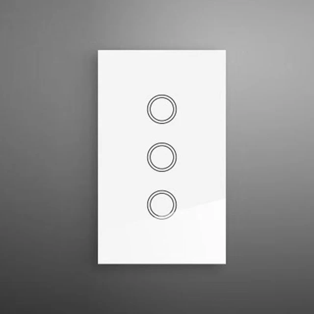 EU Standard Touch Switch LED Crystal Glass Panel Wall Lamp Light Switch