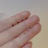 Trendy Mini Rhinestones Stud Earrings for Women Girls Maintain Ear Holes  Jewelry Cute Round Geometry Small Earrings Accessories 1