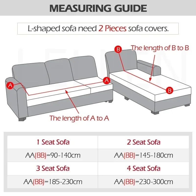 Velvet Elastic Sofa Covers 1/2/3/4 Seats Solid Couch Cover L Shaped Sofa Cover Protector Bench Covers 5