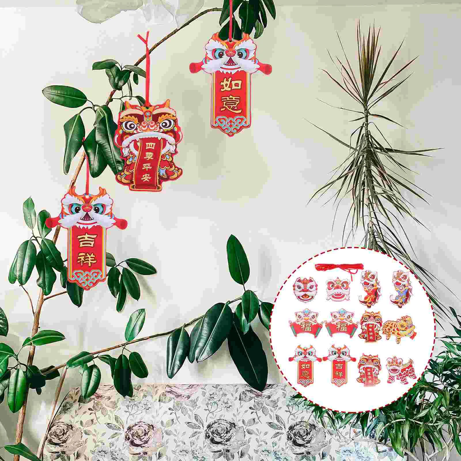 

12pcs Chinese Style Hanging Ornaments Bonsai Hanging Decorations Bonsai Ornaments