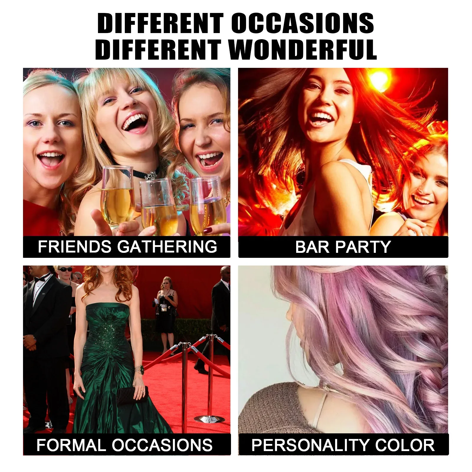 Description Picture 5 of itemSdotter EELHOE Hair Color Wax Temporary Professional Hair Dye Cream Washable Disposable Styling Tools Accessories Natural Color