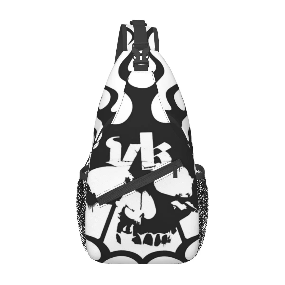 

Kontra K DPK Vollkontakt Totenkopf Schlagring Chest Bag Personalized Polyester fabric Daily Nice gift Customizable